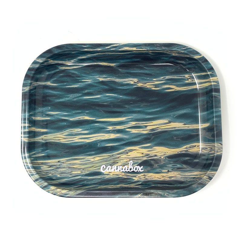 Cannabox Waves Rolling Tray Best Sales Price - Rolling Papers & Supplies
