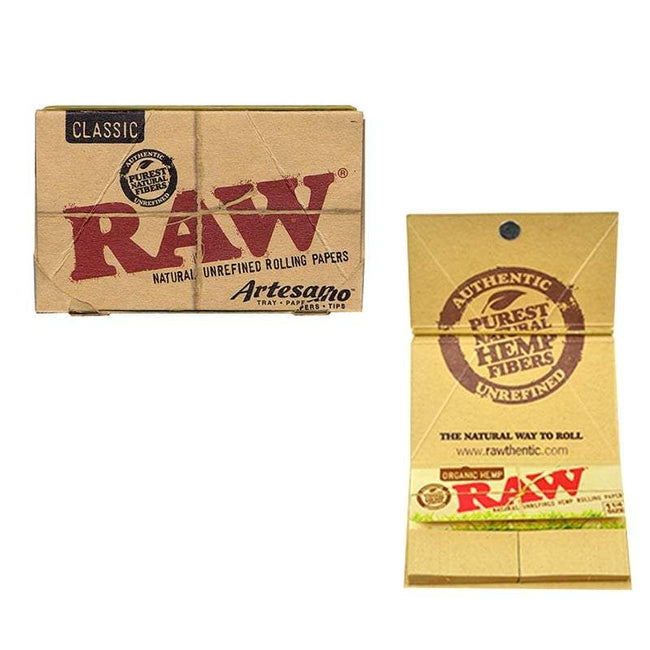 Raw Artesano Rolling Papers + Tips & Rolling Tray Best Sales Price - Rolling Papers & Supplies