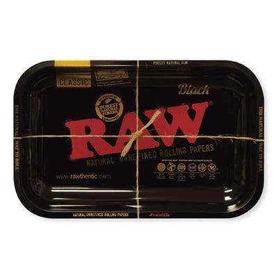 Raw Black Rolling Tray Best Sales Price - Rolling Papers & Supplies