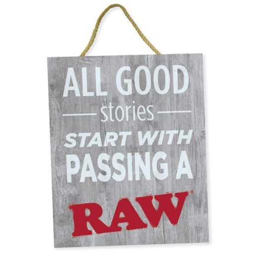 Raw Good Stories Door Sign Best Sales Price - Accessories