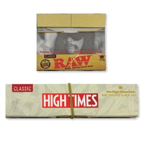 Raw High Times Connoisseur King Size Rolling Papers With Tips Best Sales Price - Rolling Papers & Supplies