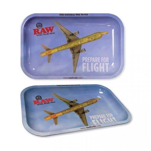 Raw Authentic Flying Large Rolling Tray Best Sales Price - Rolling Papers & Supplies
