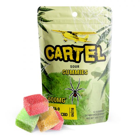 Pure Blanco Cartel Sour Gummies - Delta 9, CBD Isolate Blend Best Sales Price - Gummies