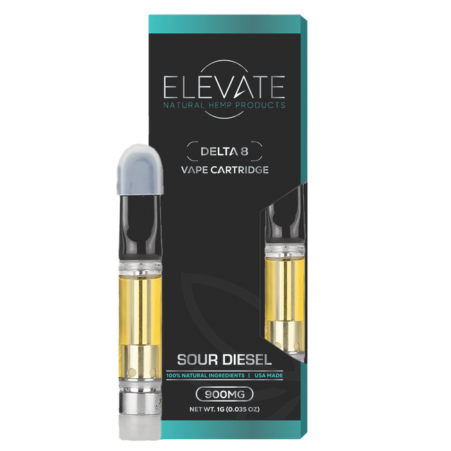 Elevate DELTA 8 THC VAPE CARTRIDGE - SOUR DIESEL Best Sales Price - Vape Cartridges