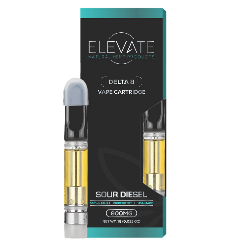 Elevate DELTA 8 THC VAPE CARTRIDGE - SOUR DIESEL Best Sales Price - Vape Cartridges