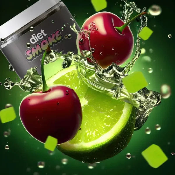 Diet Smoke Cherry Lime Gummies w/ CBD 10MG DELTA-9 THC| 50MG CBD 30 GUMMIES Best Sales Price - Gummies