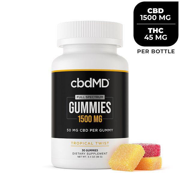 cbdMD Full Spectrum CBD Gummies 1500mg | 3000mg | 30 Count Best Sales Price - Gummies
