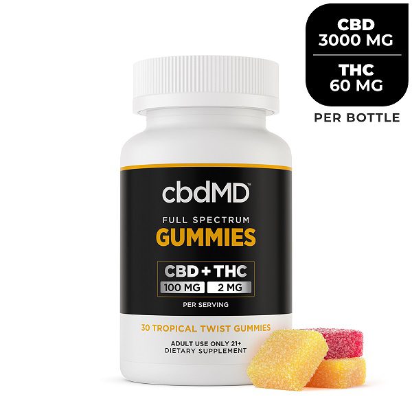 cbdMD Full Spectrum CBD Gummies 1500mg | 3000mg | 30 Count Best Sales Price - Gummies