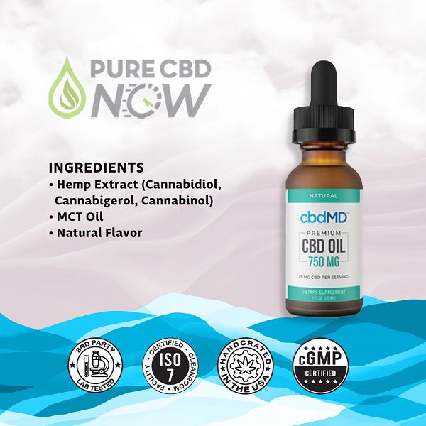 cbdMD Premium CBD Oil Tincture Drops 30mL Best Sales Price - Tincture Oil