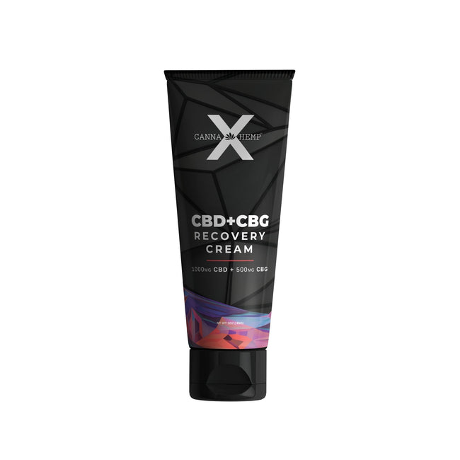 CBD+CBG Canna Hemp X Recovery Cream 1500mg Best Sales Price - Topicals