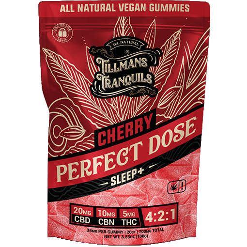 Tillmans Tranquils Cherry CBD Sleep Gummies With THC Best Sales Price - Gummies