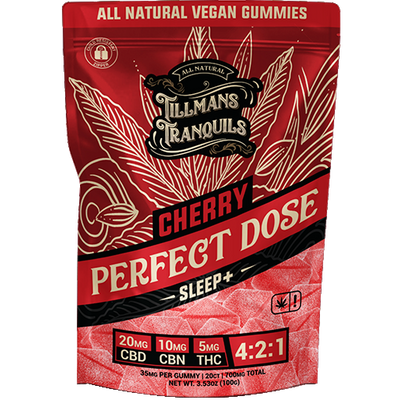 Tillmans Tranquils Cherry CBD Sleep Gummies With THC Best Sales Price - Gummies