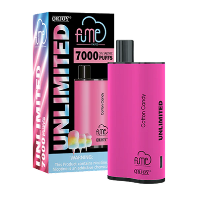 Fume Unlimited Cotton Candy 7000 Puffs Best Sales Price - Disposables