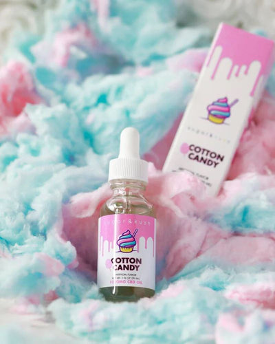 Sugar and Kush CBD Oil Tincture - Cotton Candy - 3000mg Best Sales Price - Tincture Oil