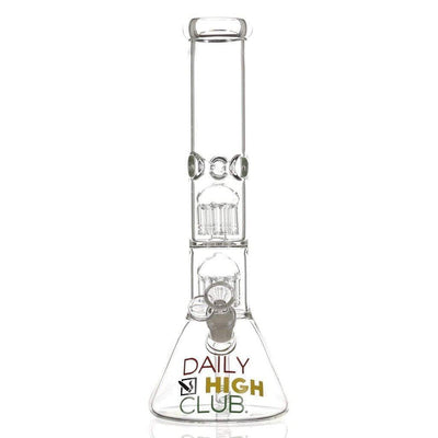 Daily High Club "Double Tree Perc Beaker" Bong Best Sales Price - Bongs