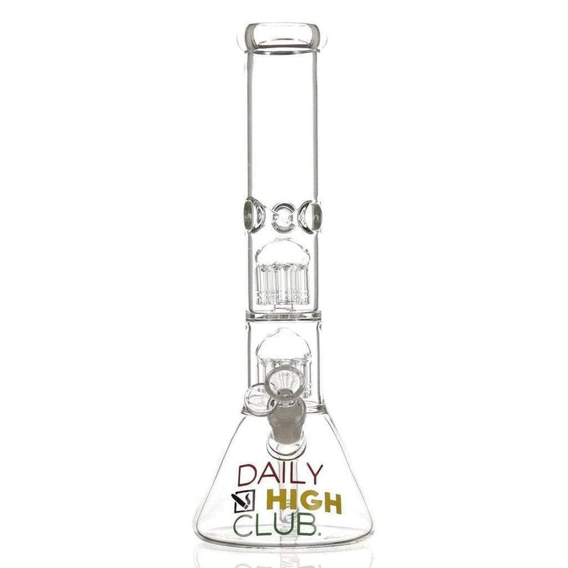 Daily High Club "Double Tree Perc Beaker" Bong Best Sales Price - Bongs