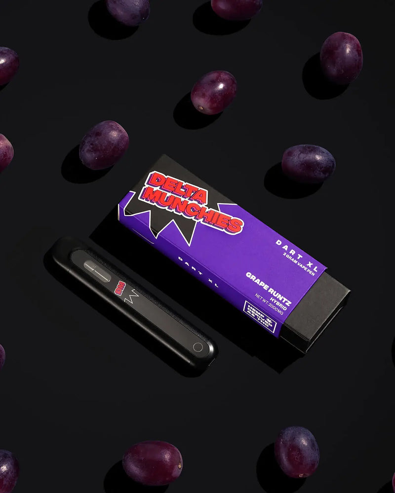 Delta Munchies Grape Runtz 2G Delta 8 Dart XL Best Sales Price - Vape Pens