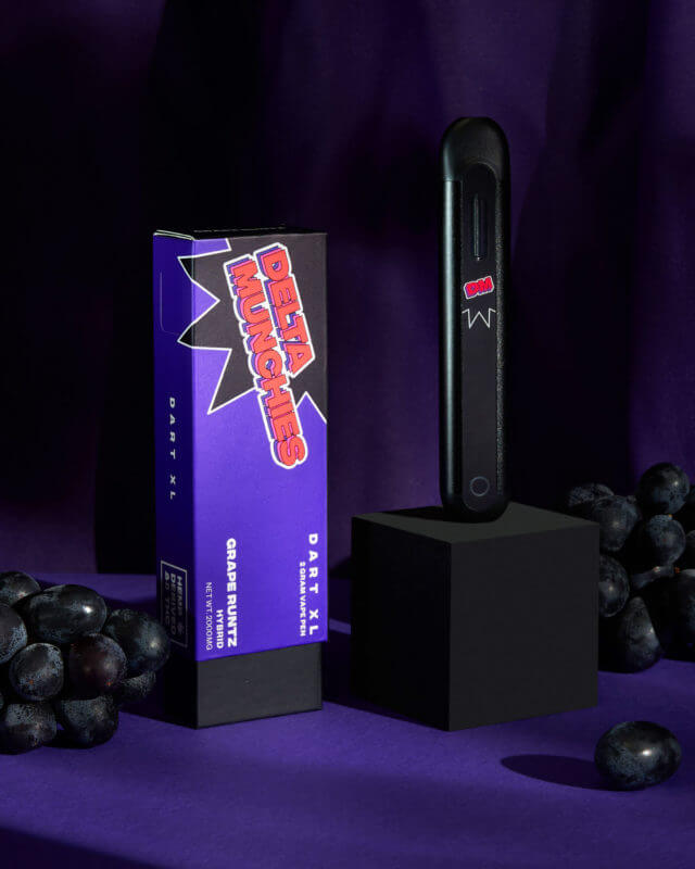 Delta Munchies Grape Runtz 2G Delta 8 Dart XL Best Sales Price - Vape Pens