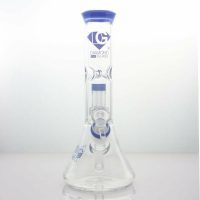 Diamond Glass Clear Mansion Showerhead Beaker Bong Best Sales Price - Bongs