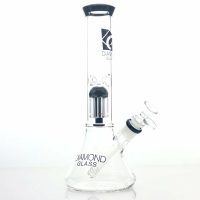 Diamond Glass Clear Mansion Tree Perc Beaker Bong Best Sales Price - Bongs