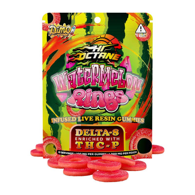 Dimo Hi-Octane Delta-8 Live Resin Gummy Rings 1000mg | 10pc Best Sales Price - Gummies