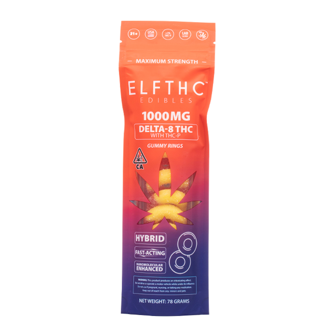 ELF THC Edibles Delta-8 THC-P Gummies 1000mg Best Sales Price - Gummies