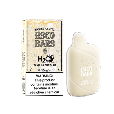 Esco Bars Aquios H2O 6000 Disposable Vanilla Custard