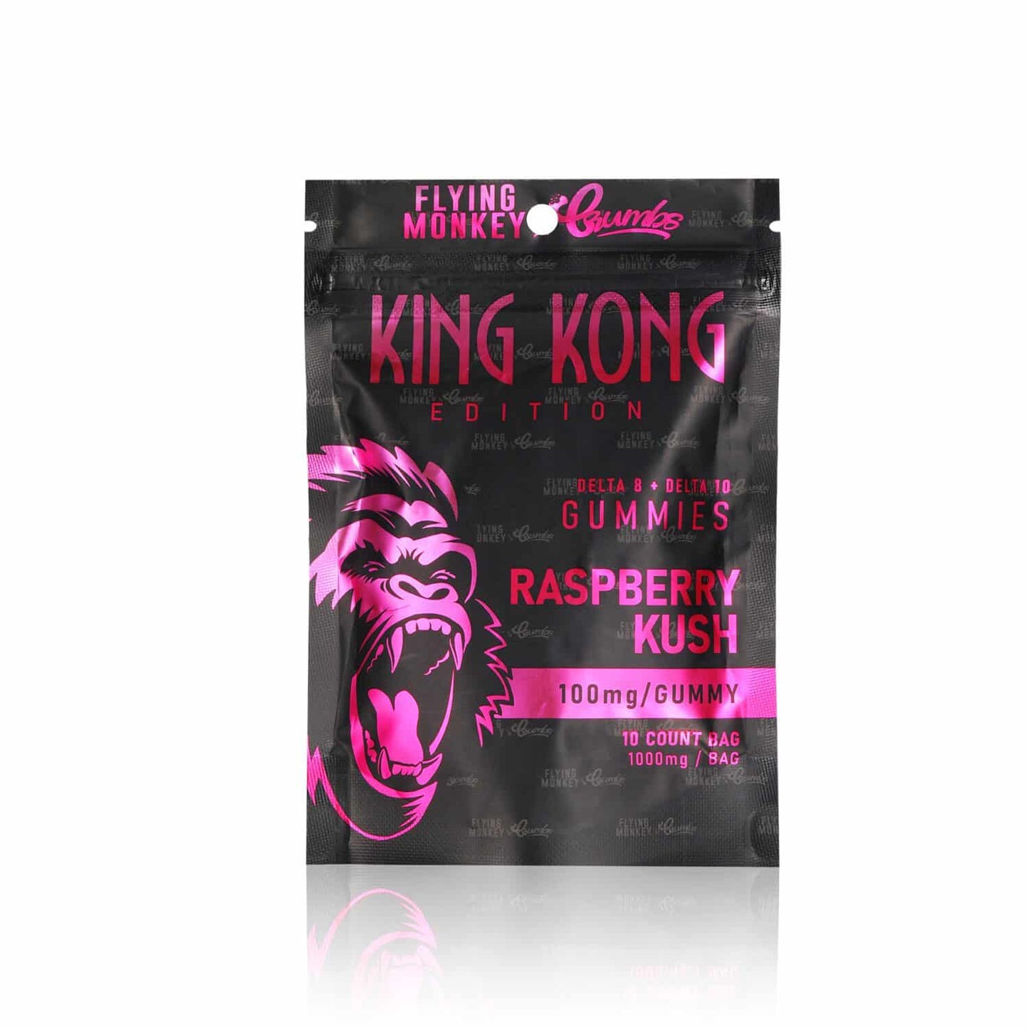 Flying Monkey x Crumbs King Kong 100mg D8 + D10 Gummies (10pcs) Best Sales Price - Gummies