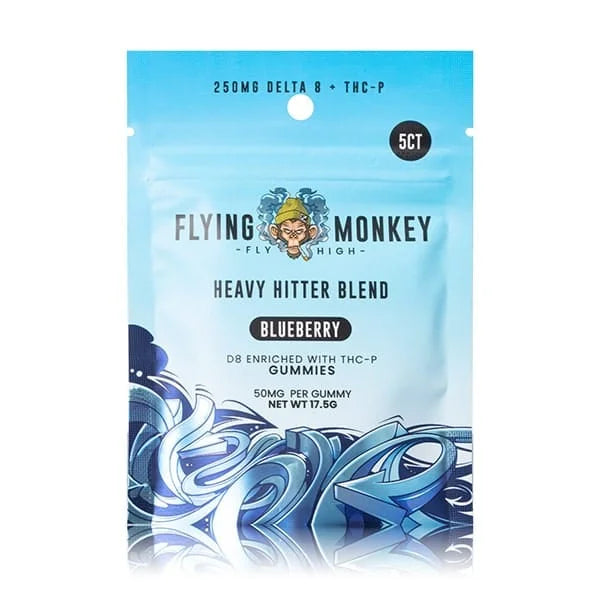 Flying Monkey Heavy Hitter Blend 50mg D8 + THCP Gummies (5pcs) Best Sales Price - Vape Pens