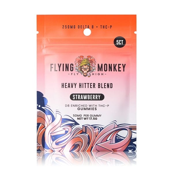 Flying Monkey Heavy Hitter Blend 50mg D8 + THCP Gummies (5pcs) Best Sales Price - Gummies