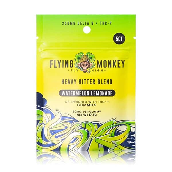 Flying Monkey Heavy Hitter Blend 50mg D8 + THCP Gummies (5pcs) Best Sales Price - Gummies