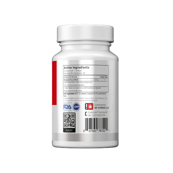 Vivimu Focus Softgels 1:1 Ratio CBDv:THCv Best Sales Price - CBD