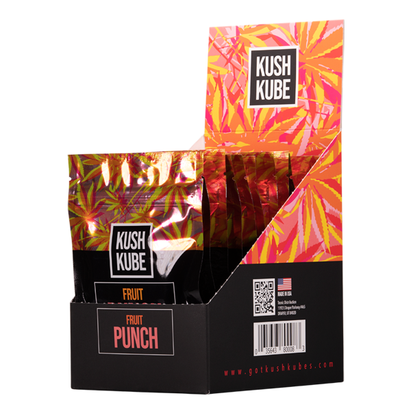 Fruit Punch 10ct Kush Kube DELTA 9 Gummies Best Sales Price - Gummies