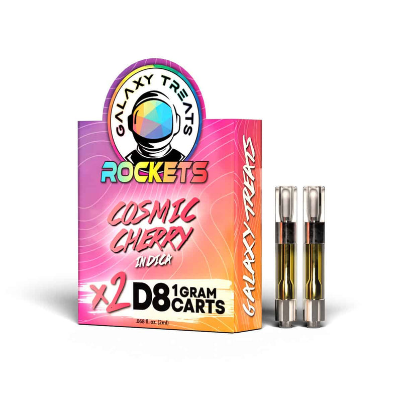 Galaxy Treats Cosmic Cherry 2-Pack Delta 8 Carts Best Sales Price - Vape Cartridges