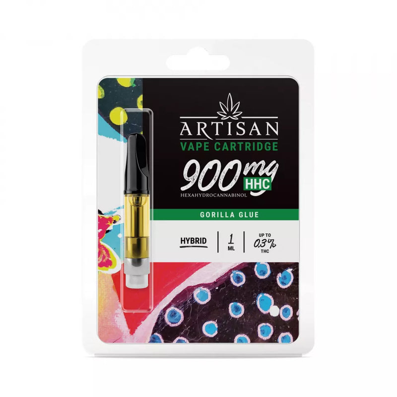 Gorilla Glue Strain Vape - Gorilla Glue Cartridge - HHC THC - Artisan - 900mg Best Sales Price - Vape Pens