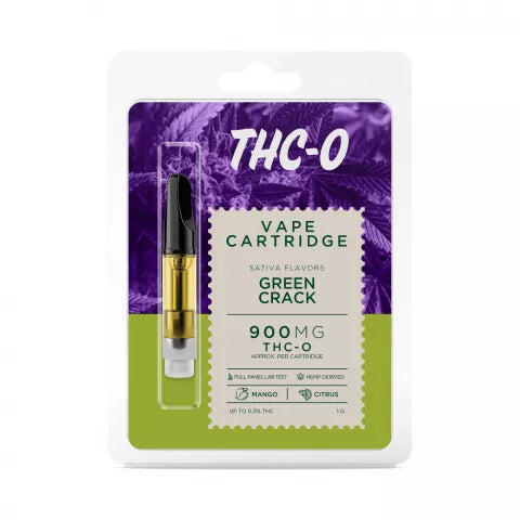 Green Crack Glue Strain Vape -Green Crack Cartridge - THCO - 900mg - Buzz Best Sales Price - Vape Pens