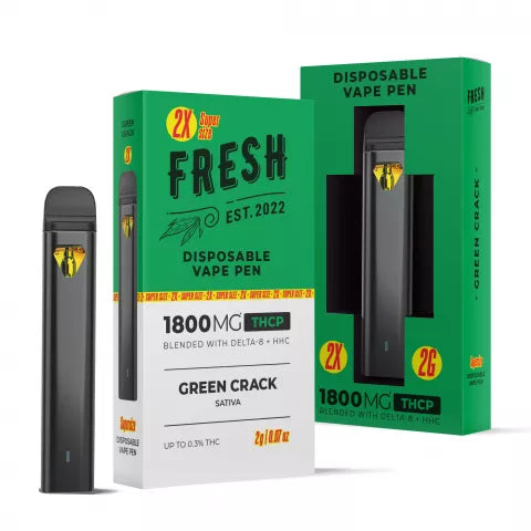 Green Crack Glue Strain Vape -Green Crack Vape Pen - THCP - Disposable - 1800MG - Fresh Best Sales Price - Vape Pens
