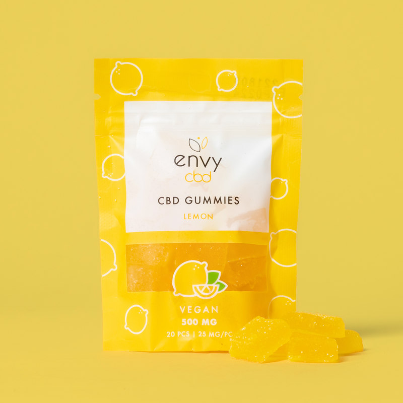 Envy CBD – Lemon 500MG Broad Spectrum CBD Gummies Best Sales Price - Gummies