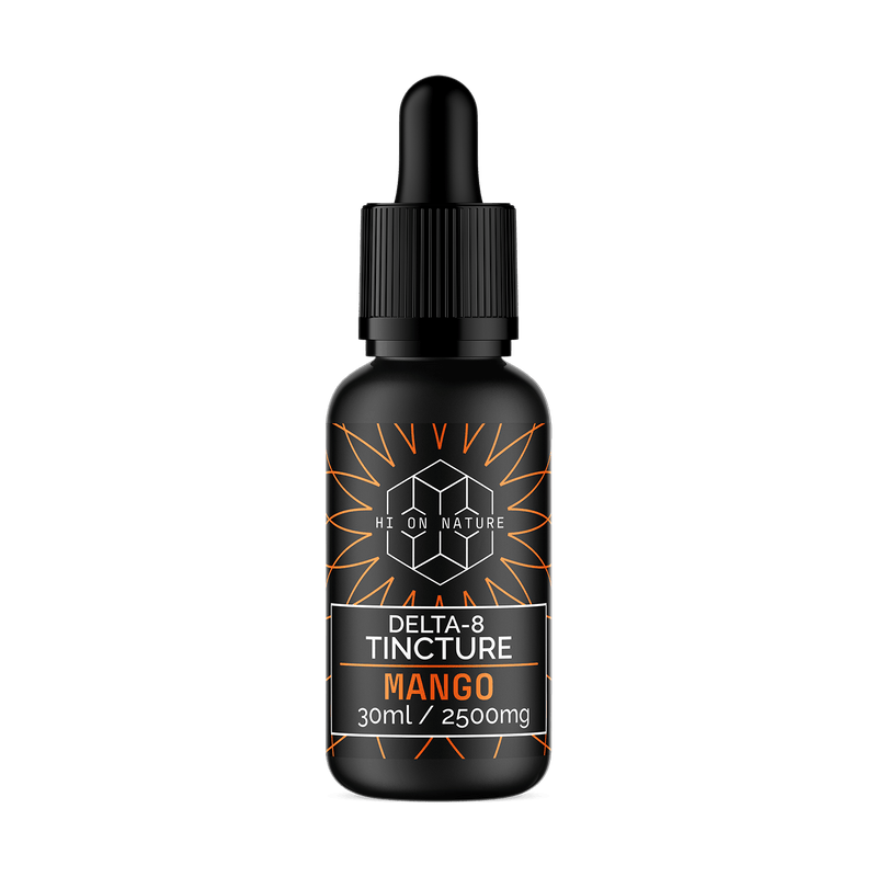 Hi On Nature 2500mg DELTA 8 TINCTURE - MANGO Best Sales Price - Tincture Oil