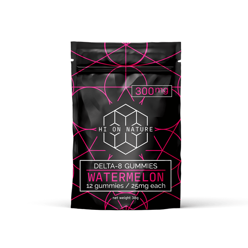 Hi On Nature 300mg DELTA 8 GUMMIES - SOUR WATERMELON Best Sales Price - Gummies