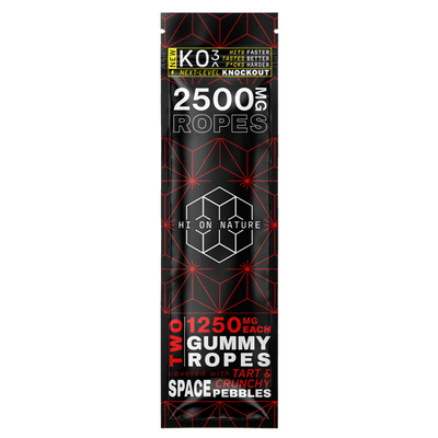 Hi on Nature 2500mg KNOCKOUT GUMMY ROPES - SPACE PEBBLES price