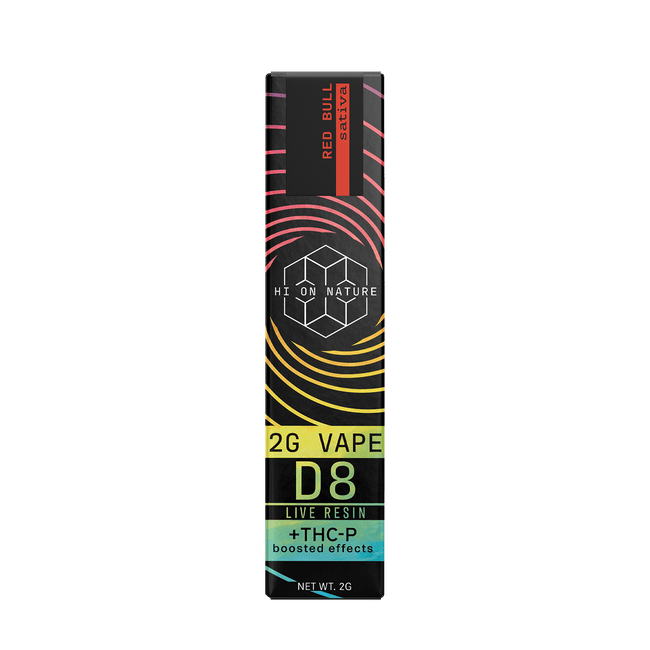 Hi On Nature (2g) DELTA 8 SATIVA VAPE - RED BULL Best Sales Price - Vape Cartridges