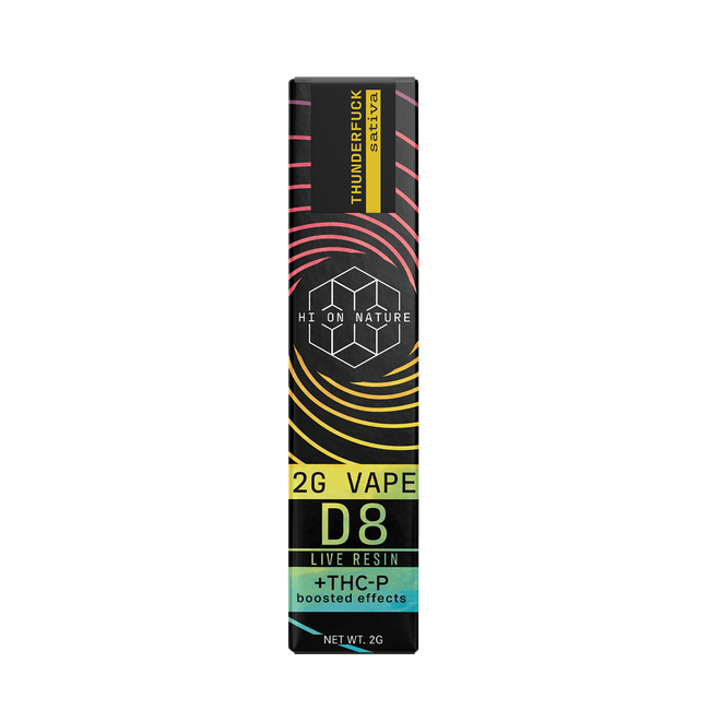 Hi On Nature (2g) DELTA 8 SATIVA VAPE - THUNDERF*CK Best Sales Price - Vape Cartridges