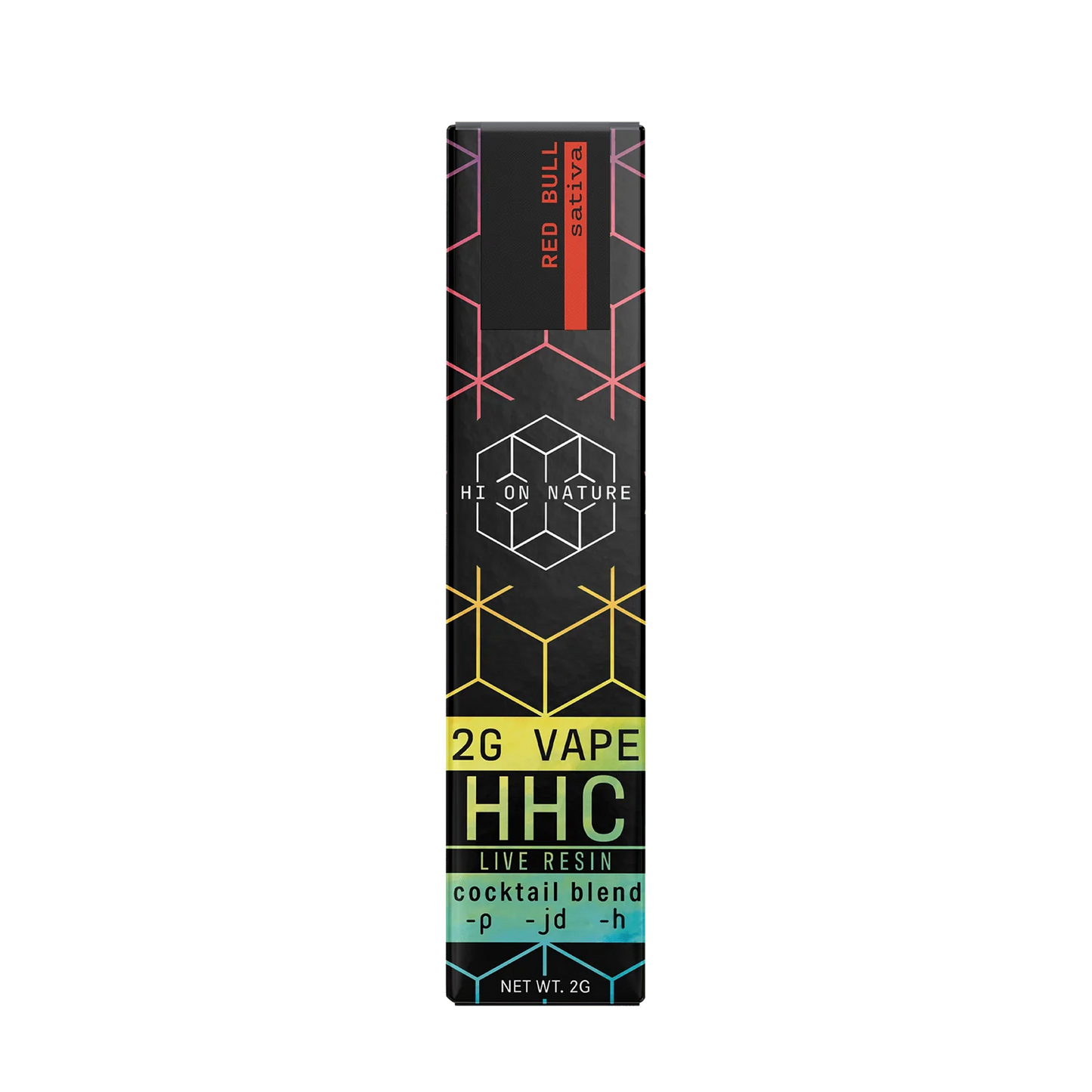 Hi On Nature (2g) HHC COCKTAIL SATIVA VAPE - RED BULL Best Sales Price - Vape Pens