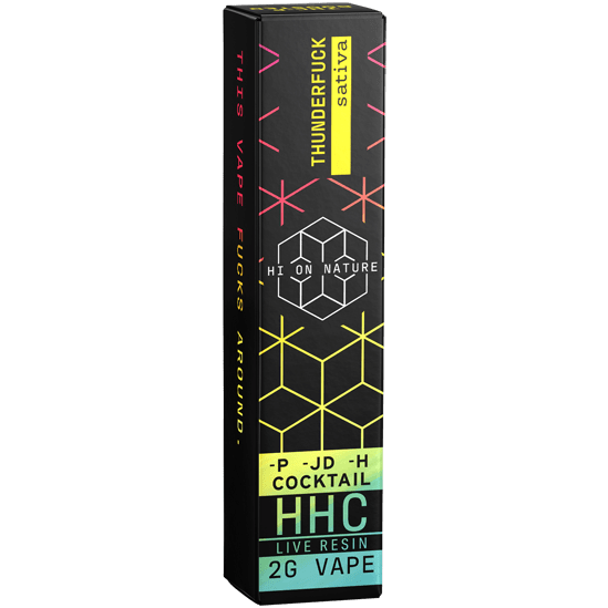 Hi On Nature 2g HHC COCKTAIL SATIVA VAPE - THUNDERF*CK Best Sales Price - Vape Pens