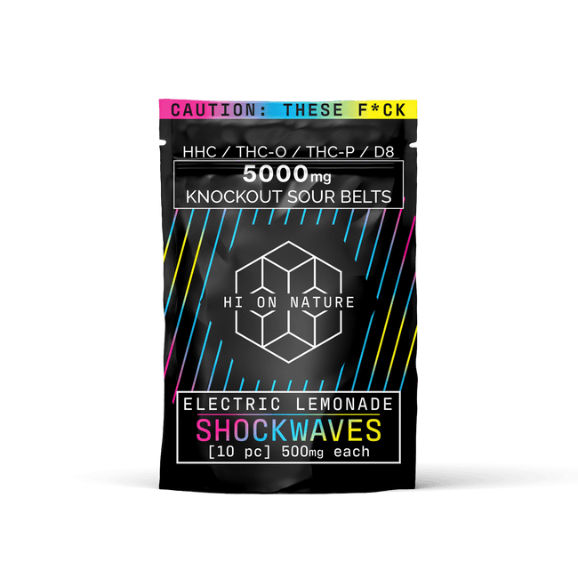 Hi On Nature 5000mg KNOCKOUT SHOCKWAVES - ELECTRIC LEMONADE Best Sales Price - Edibles