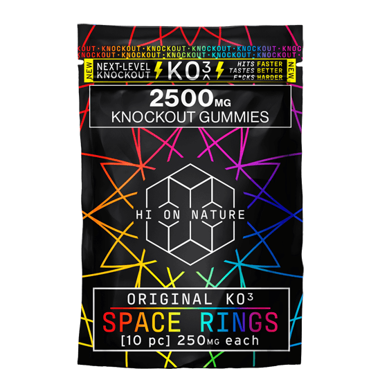 Hi on Nature 2500mg KNOCKOUT SPACE RINGS Best Sales Price - Gummies