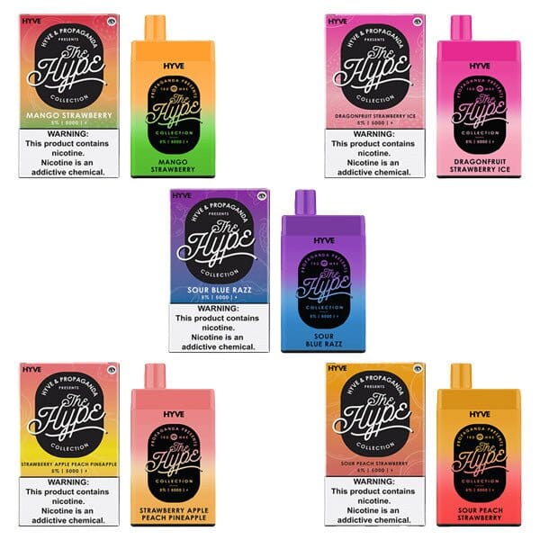 Hype Disposable 5000 Puffs 12mL 5% Best Sales Price - Disposables