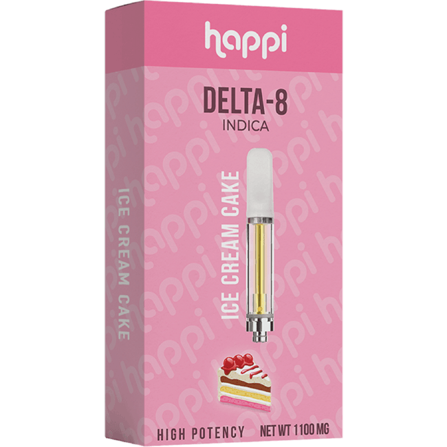 Happi Ice Cream Cake - Delta-8 (Indica) Best Sales Price - Vape Cartridges