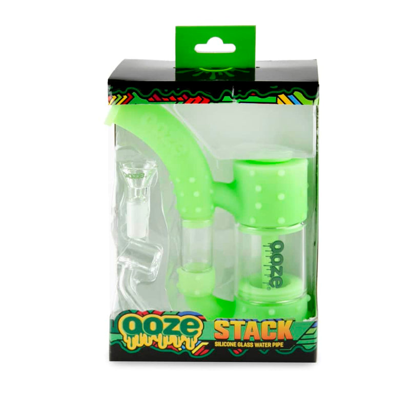 Ooze Stack Pipe Silicone Bubbler Best Sales Price - Bongs